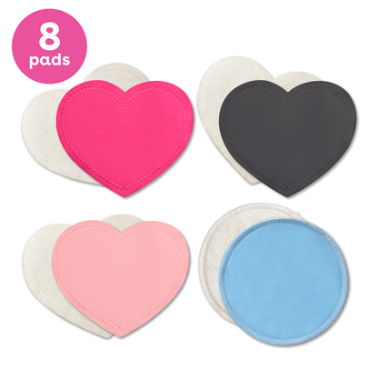 multi-color nursing pads – 4 pairs