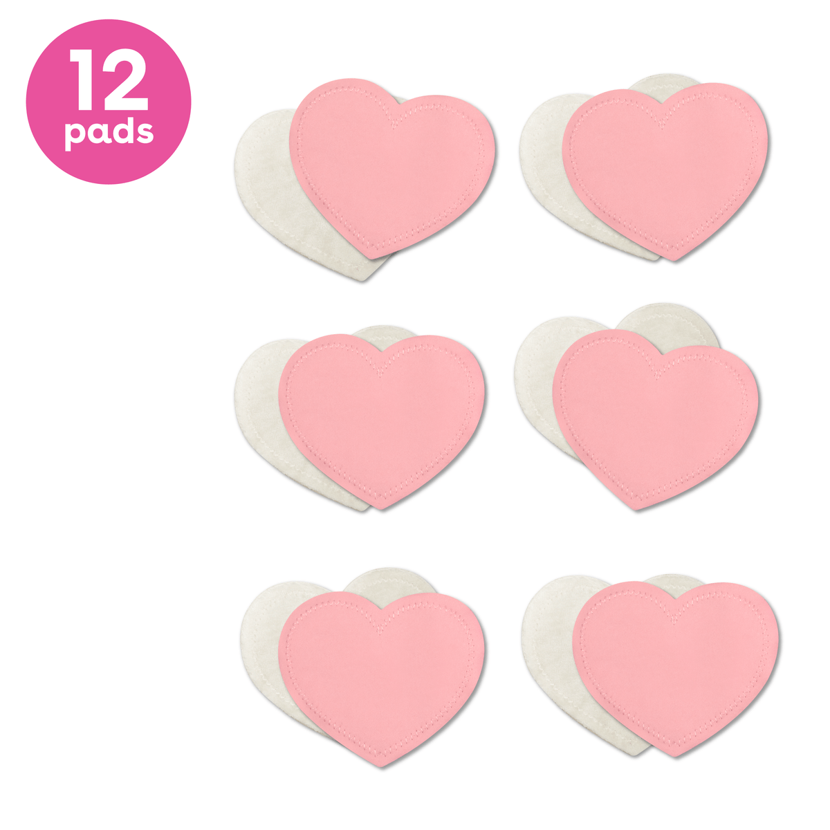 12 pink reusable nursing pads