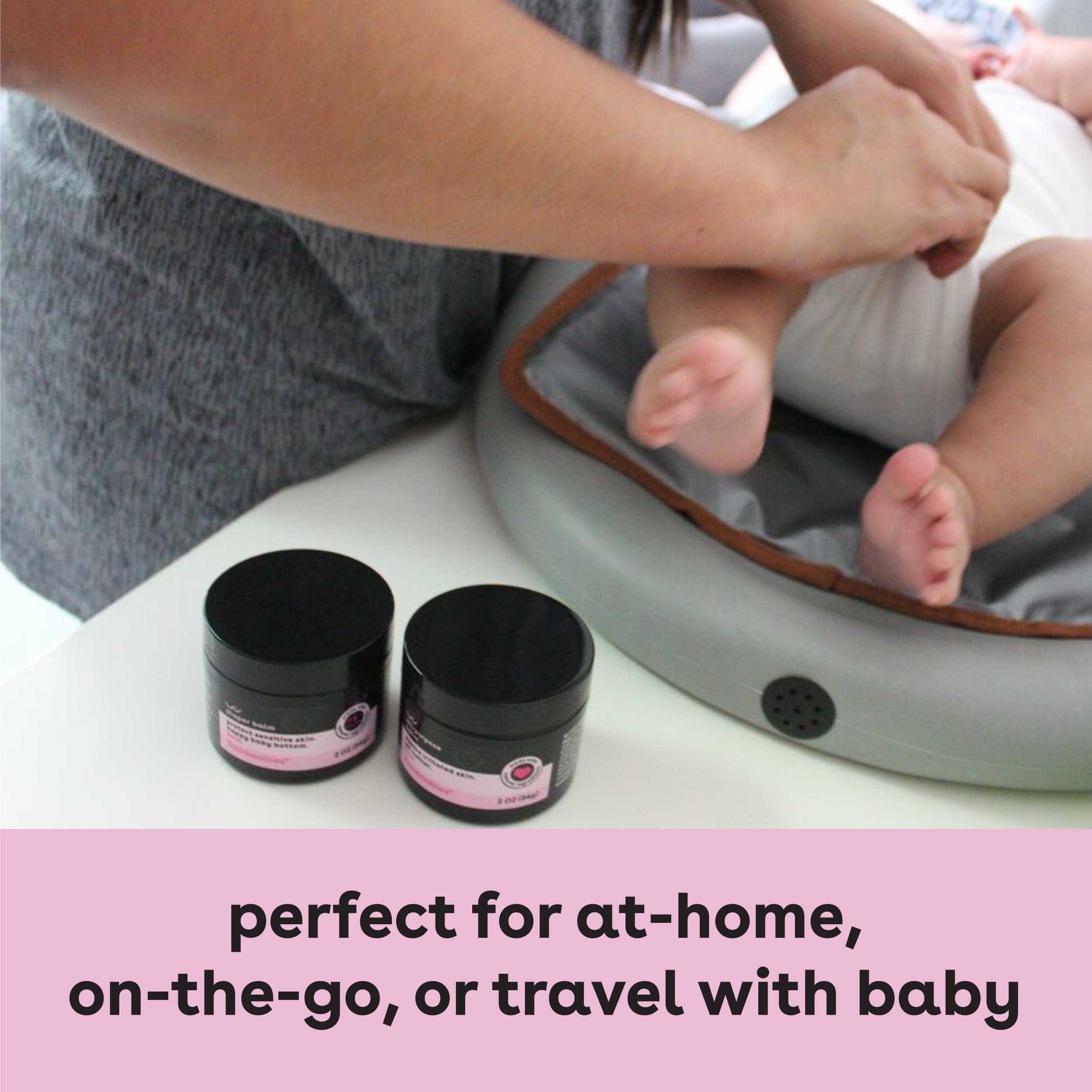 Diaper rash cream is perfect for at-home, on-the-go, or travel with baby