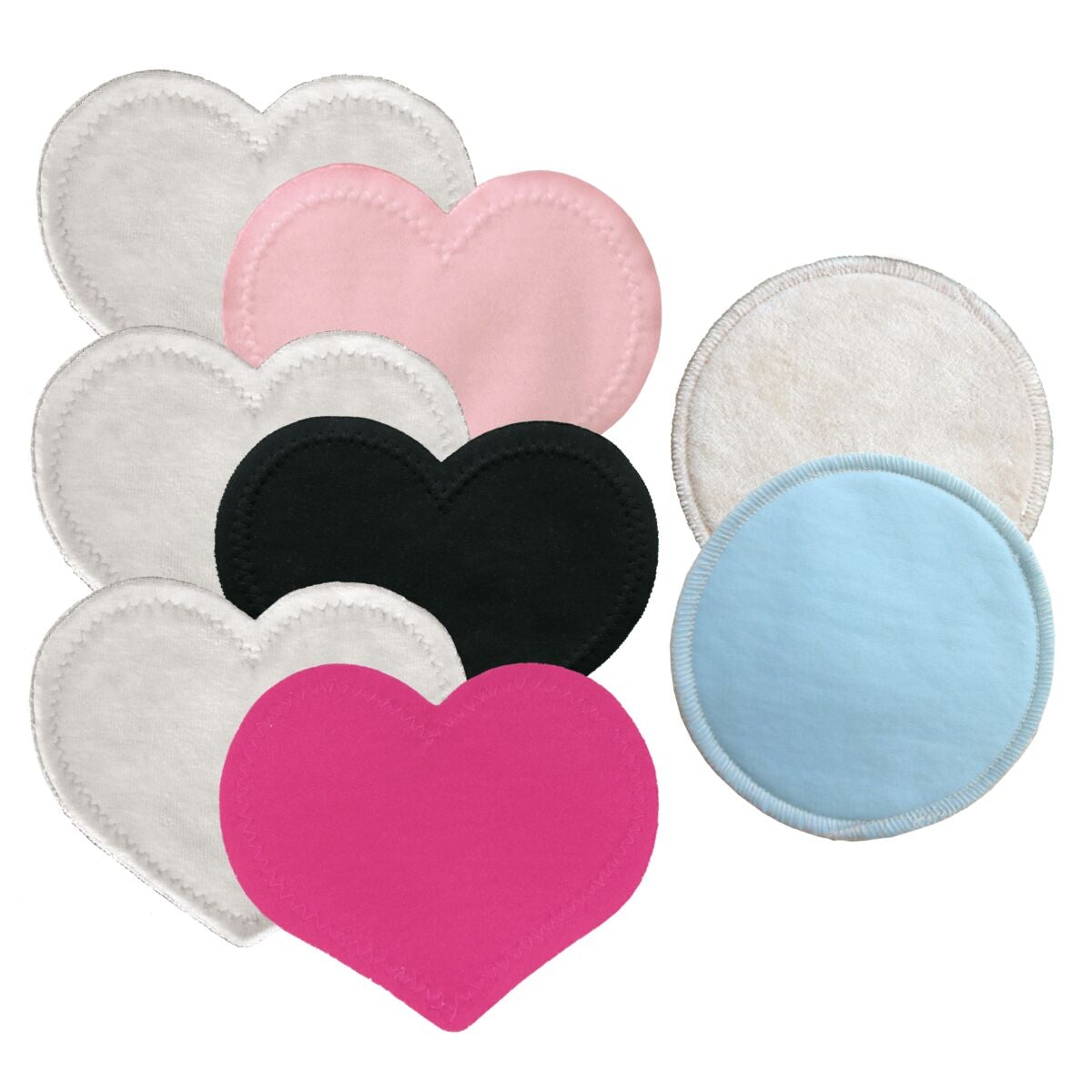 multi-color washable nursing pads