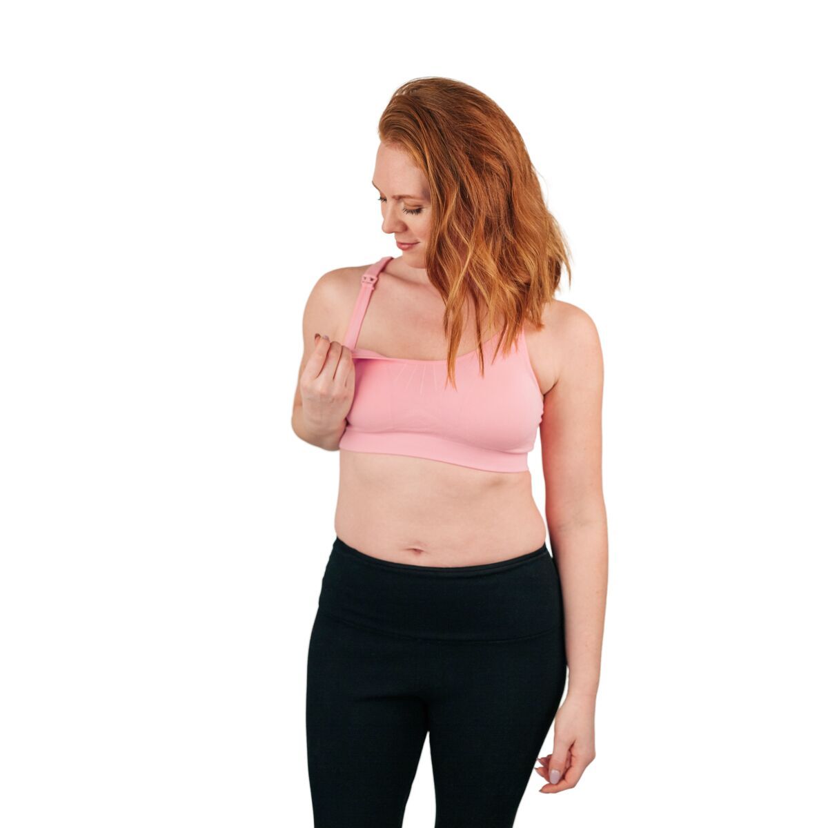 Jubralee sports bra, Moving Comfort ----supposed to be good for  breastfeeding and working out (has velcro straps)