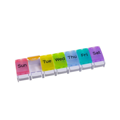7-day rainbow pill organizer