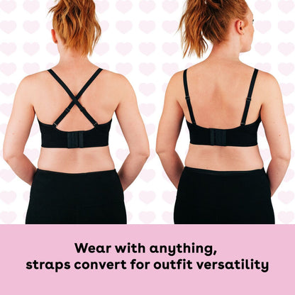 Bra for everyday wear with straps that convert for versatility