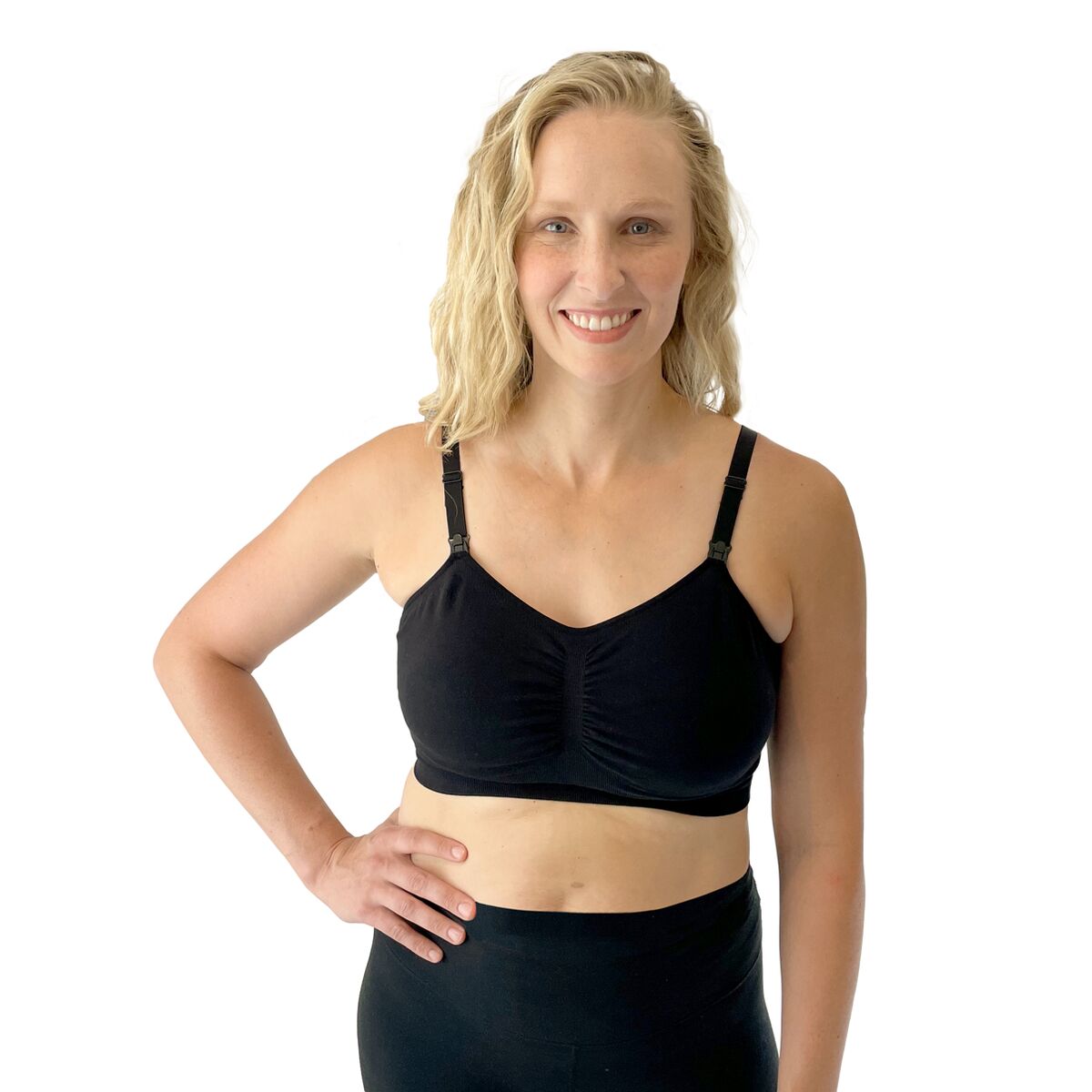 Pumping Nursing Bra - Easy Access Hands Free for Pumping