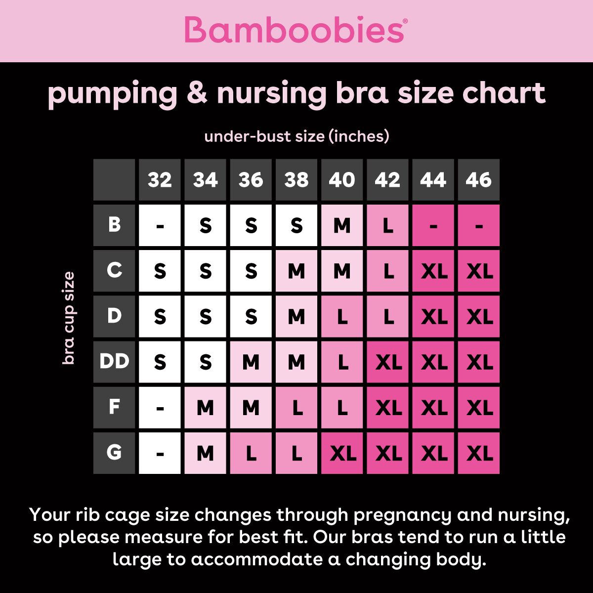 Nursing Bra Fitting & Sizing Guide