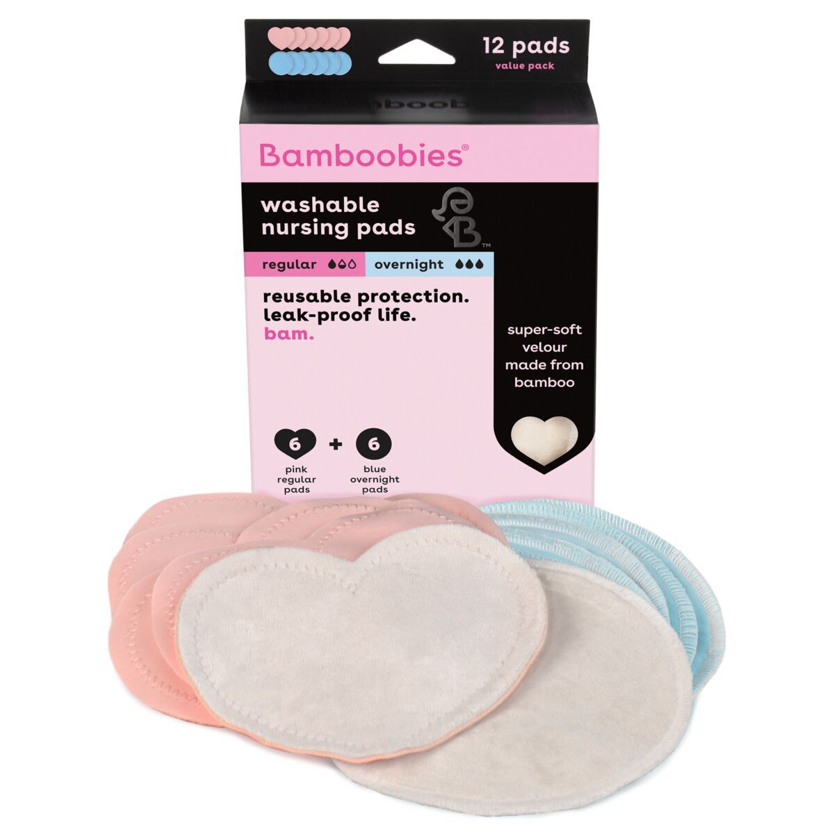 Leak Proof Mommy Bundle | Washable & Disposable Nursing Pads Kit for Every Situation, Whether at Home or on The Go