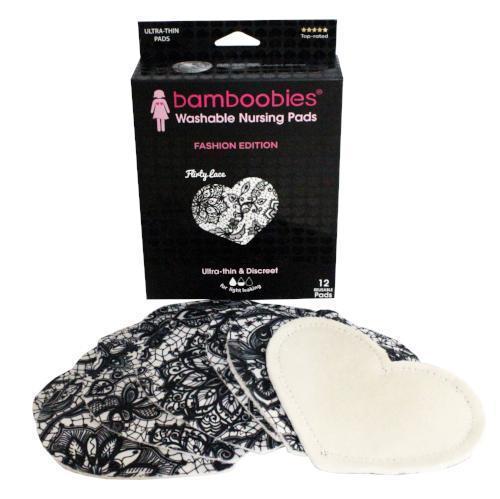 Box of reusable nursing pads, 12 flirty lace regular pads
